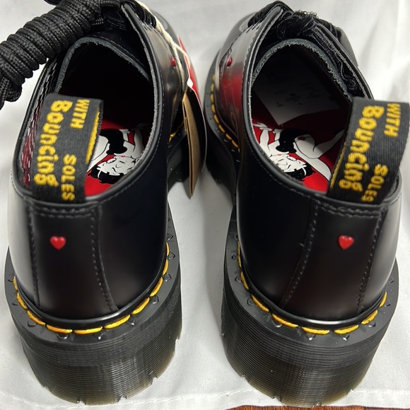 ***SOLD***NWT Dr. Marten Betty Boop Collab Black Leather Platform Shoes - Picture 8 of 11